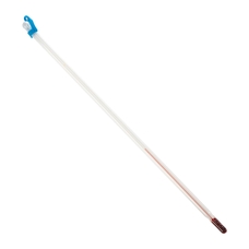 Red Spirit Filled Thermometer - Partial Immersion, -10 to +100 L250mm 